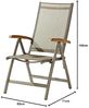 Sieger Cadiz Klappsessel klappbar, Aluminium Champagner 62 x 109 x 71 cm Bild 3
