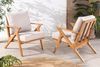 riess-ambiente Gartensessel COMFORT LINE natur/beige - Akazie, Massivholz, inkl. Sitzkissen (Einzelartikel, 1-St), Natürlicher Armlehnenstuhl - ideal für Garten, Balkon oder Terrasse Bild 4
