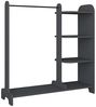 VCM Kleiderschrank Lempu H 918485 Anthrazit B. 106 x H. 110 x T. 35 cm Bild 3
