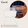 Lionelo Coral 3 IN 1 Kinderbett bis 9 kg, Wiege, Babywaage, 5 Schaukelgeschwindigkeiten, 12 Melodien, 4 Rollen, Ergonomische Matratze, Timer, Fernbedienung, Moskitonetz Bild 3
