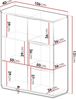 Kommode Hilafin 4D (Farbe: Sandbeige / Sandbeige + Gold) Bild 3
