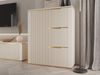 Kommode Hilafin 4D (Farbe: Sandbeige / Sandbeige + Gold) Bild 2