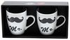 Kaffee Becher Mr & Mr aus Porzellan in Geschenkpackung Bild 2
