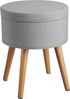 tectake Sitzhocker Yara, rund Bild 3