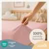 Laleni 2er-Set Jersey Spannbettlaken Beistellbett und Wiege 55x90 cm - Oeko-Tex Zertifiziert, 100% Baumwolle, atmungsaktives Spannbetttuch für Baby, 135 g/m², Rosa Bild 3