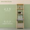 HOMCOM Badregal mit Wäschekorb, schlanker Bambus-Badezimmerschrank, Badezimmerregal 1-tlg, für Badezimmer, Naturholz Bild 4