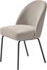 4-Fußstuhl >Cadiz< (2er Set) in Chenille Grau/Schwarz - 48,5x84x57 (BxHxT) Bild 4