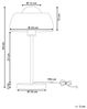 'Senette' Tischlampe Gold / Schwarz aus Metall 44 cm runder Schirm Kabel mit Schalter Industrie Look Modernes Design Bild 3
