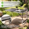 BigDean Klapptisch Stabiler Multifunktionaler höhenverstellbarer klappbarer Campingtisch (Packung, 1-St, Klapptisch), 4-fach Höhenverstellbar, 30kg Belastbar, 0,6qm Fläche Bild 5