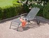 greemotion Rollliege Toulouse, aus Stahl im Streckmetall-Design, ca. 190 x 56 x 70 cm, Eisengrau Bild 2