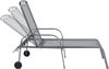 greemotion Rollliege Toulouse, aus Stahl im Streckmetall-Design, ca. 190 x 56 x 70 cm, Eisengrau Bild 3