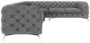 S-Style Möbel Ecksofa Chesterfield Kalina mit Silber Metall Füßen, Die Eckeinheit kann entweder rechts- oder linkshändig sein, mit Wellenfederung Bild 4