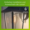 Philips Buzzard wall lantern black 1x60W 230V Bild 4