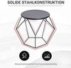 HOMCOM Couchtisch Beistelltisch Satztisch Nachttisch rund Aufbewahrung Metallkorb Wohnzimmer Schlafzimmer 51 x 51 x 44 cm Bild 5