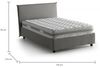 Talamo Italia - Chicca-Doppelbett, Bettkasten mit Stoffbezug, 100 % Made in Italy, Öffnung vorne, inklusive Matratze 120x200 cm, Grau Bild 2