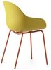 Connubia, 2 Stühle Academy Metallgestell ZAFFERANO matt Sitz aus recyceltem Polypropylen 100% Lemon matt Bild 5