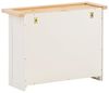 Spiegelschrank Capera 70x53x25cm Massivholz Weiß/Braun Schiebetür Stauraum Badschrank rustikal Bild 5