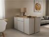 Demeyere Sideboard, Weiß und Eiche, 160,7 x 39,6 x 85,6 cm Bild 2