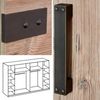 Lomadox Kleiderschrank SUNDERLAND-43 graphit grau Fichte Schwebetüren Spiegel Industrial Style 272x208x65cm Bild 2