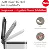 Hailo Mülltrennsystem Öko duo Plus L, Tret-Mülleimer, Abfalltrenner, Abfalleimer, Edelstahl, 17 + 9 L, 0630-200 Bild 2