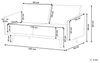 3-Sitzer Sofa Samtstoff grau MAURA Bild 3
