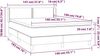 vidaXL Boxspringbett mit Matratze Creme 140x190 cm Stoff, Härtegrad: H2 [3129630] Bild 2