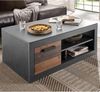 Couchtisch 110x63 cm Höhe 43 cm mit 2 Klappen used-look QUEENS Bild 2