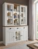 Buffetschrank Seyne in weiß Pinie und Eiche Landhaus 130 cm Bild 2