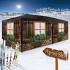 Deuba Partyzelt 3x6 m 18m² Skihütte Pavillon Almhütte rollbare Seitenwände Weihnachtsmarkt Zelt Apres Ski Bierzelt Bild 2