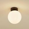 Lucande Deckenleuchten Bidolo, Glas Schwarz IP44, 1 x 10 W LED Bild 2