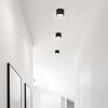 LED Deckenleuchte, ALU, Glas, schwarz, D 11,3 cm Bild 2