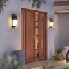 Comely 2 Stück LED Wandleuchte Innen/Außen,12W Moderne Wandlampe LED Aussen IP65 Wasserdicht, 3000K Warmweiß Außenlampe für Wohnzimmer Schlafzimmer Garten, Anthrazit Bild 3