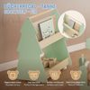 Joyz Spielzeugtruhe Kinderregal Kindermöbel Kinderzimmerregal Spielzeug Spielzimmer Möbel, Tanne Bücherregal mit 3 Ablagen & 4 Rollen MDF / Kiefer Bild 4