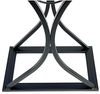 DanDiBo Weinregal Weinglas Design Metall Schwarz Flaschenregal stehend 100 cm 96211 für 15 Flaschen Schmiedeeisen Bild 5