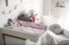 Balbina® Wickelunterlage Wickeltischauflage Wickelauflage baumwolle 70x70 I Pink Einhorn Bild 4