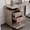 BAKAJI Schreibtisch mit Schublade, Computertisch, Stahl, Holz, Büro, Eiche, Unica Bild 5