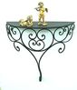 Ambiente Wandregal Wandkonsole XL aus Metall 45 cm x 42 cm Schwarz Eisen Bild 2