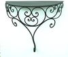 Ambiente Wandregal Wandkonsole XL aus Metall 45 cm x 42 cm Schwarz Eisen Bild 3