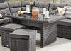 Destiny Gartenlounge-Set SANTA PONSA, (20-tlg, 2x Schenkel, 2x Hocker, 1x Tisch, inkl. Auflagen), Aluminium, Polyrattan Bild 3