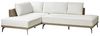 Ecksofa Stoff cremeweiß rechtsseitig modular MYKEN Bild 4