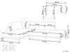 Ecksofa Stoff cremeweiß rechtsseitig modular MYKEN Bild 3