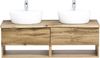 Waschtisch-Set >Kaprun< (B/H/T: 121x55x47 cm) in wotaneiche - 121x55x47 (BxHxT) Bild 5