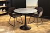 riess-ambiente Esstisch LYON 80cm weiß/schwarz - Keramik, Säulenfuß, zeitlos, kompakt, rund (Einzelartikel, 1-St), Eleganter Bistrotisch - idealer Mittelpunkt für Küche oder Wohnzimmer Bild 4