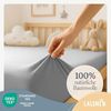 Laleni Jersey Spannbettlaken 28x73 cm - 30x76 cm Babybett 2er Set - Oeko-TEX zertifiziertes Spannbettlaken - Stubenwagen Bezug 100% Baumwolle - Spannbettlaken Kinderwagen - Baby Bettwäsche in Grau Bild 3