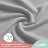 Laleni Jersey Spannbettlaken 28x73 cm - 30x76 cm Babybett 2er Set - Oeko-TEX zertifiziertes Spannbettlaken - Stubenwagen Bezug 100% Baumwolle - Spannbettlaken Kinderwagen - Baby Bettwäsche in Grau Bild 5