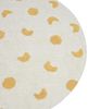 Teppich Baumwolle hellbeige ø 140 cm Mondmuster Kurzflor LOTI Bild 4