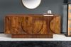 riess-ambiente Sideboard ART DECO 170cm braun / smoke · Kommode aus Mangoholz mit 3D-Front (Einzelartikel, 1 St), Massivholz · Push-to-Open · 6 Fächer · lackiert · Wohnzimmer · Design Bild 4