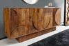 riess-ambiente Sideboard ART DECO 170cm braun / smoke · Kommode aus Mangoholz mit 3D-Front (Einzelartikel, 1 St), Massivholz · Push-to-Open · 6 Fächer · lackiert · Wohnzimmer · Design Bild 2