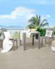 Gartenstuhl 2er Set FOSSANO Kunststoff Hellgrau Bild 2