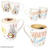 MamboCat Becher MamboCat 6er Set Easter Kaffeebecher 250ml Porzellan Ostern Hase bunt, Porzellan Bild 2